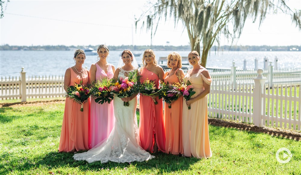 Sarasota, Florida bridesmaids.