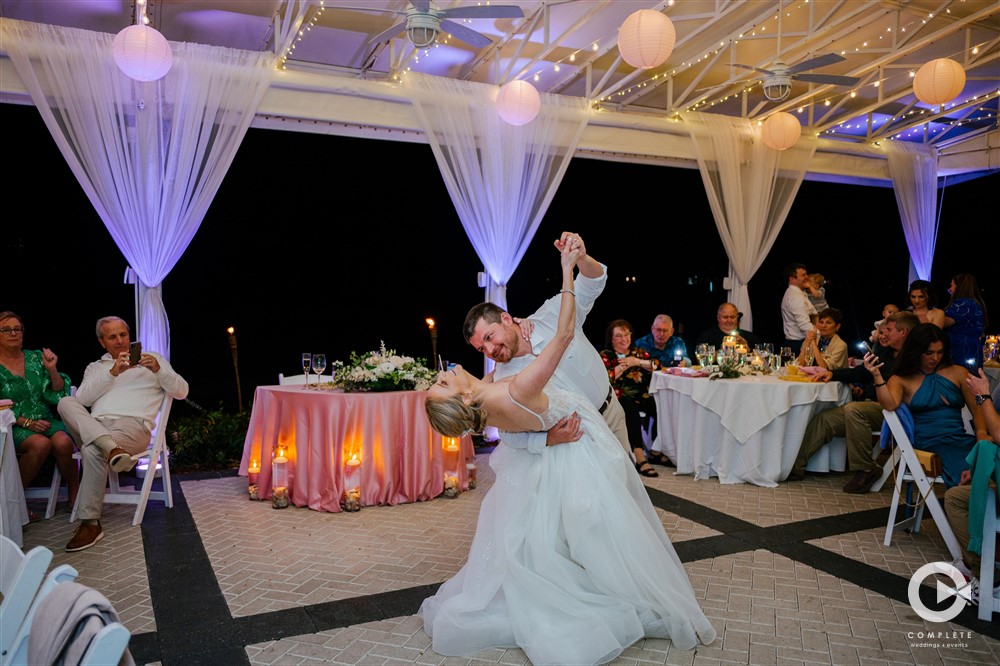 Longboat Key Club Resort wedding reception event space.