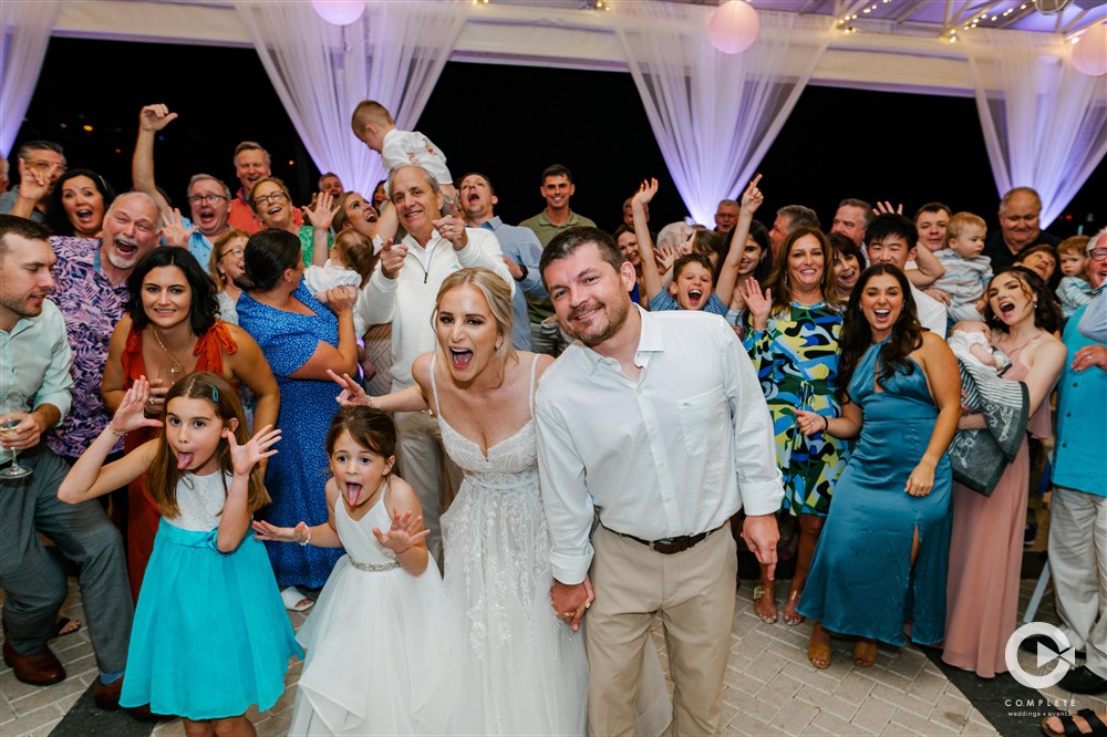 Longboat Key Club wedding reception celebration.