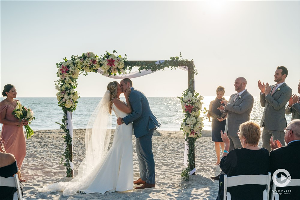 Longboat Key, FL newlyweds.